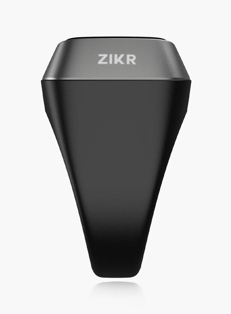 iQIBLA Digital Counter Tasbeeh, IQIBLA SMART Zikr Ring Metal 22mm Black/Grey, - Image 2