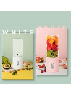 Aideli USB Rechargeable Blender With Juicer Cup 400 ml  White/Clear  - Image 5