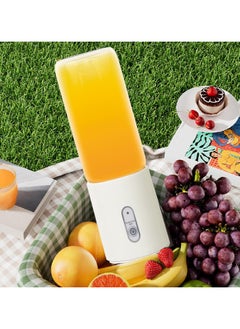 Aideli USB Rechargeable Blender With Juicer Cup 400 ml  White/Clear  - Image 2