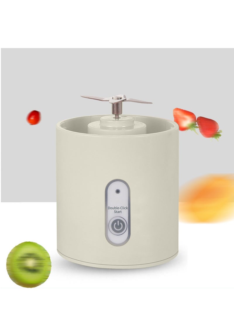Aideli - USB Rechargeable Blender With Juicer Cup 400 ml  White/Clear - Image 1
