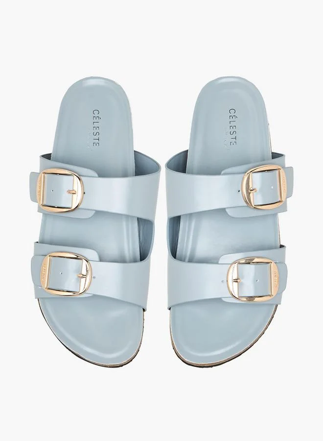 سيليست Women Buckle Detail Slide Sandals