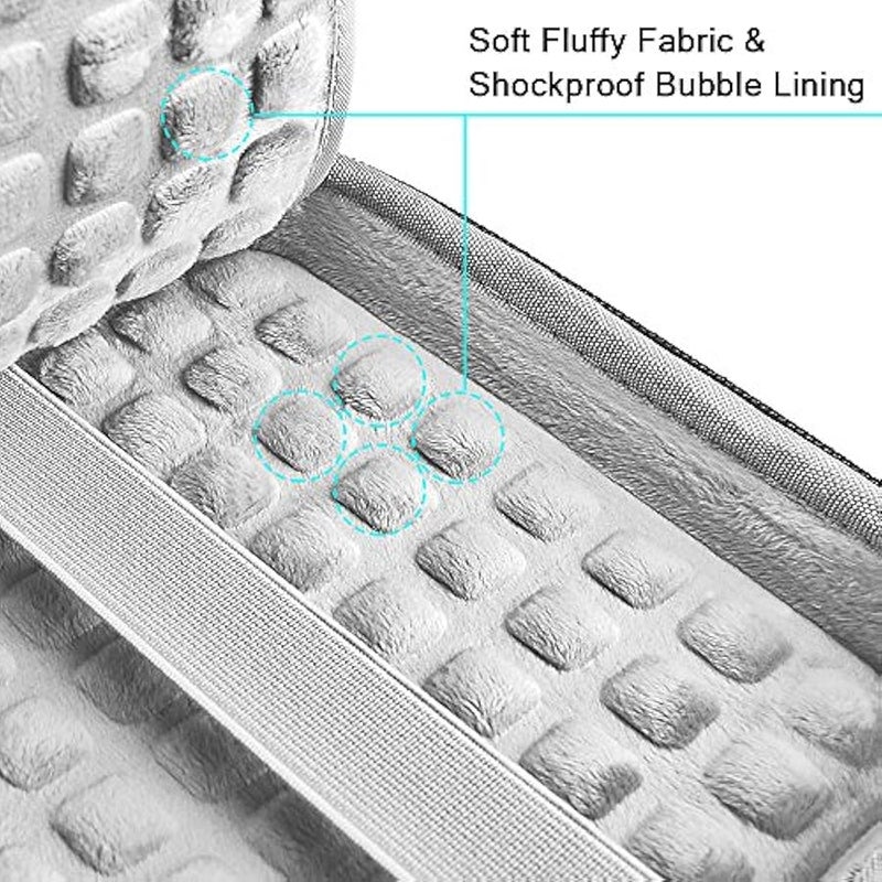 حقيبة لاكدو USB CD وكاتب دي في دي وبلو-راي وقرص صلب خارجي وواقي لتخزين الاقراص الصلبة لأجهزة أبل يو إس بي سوبردرايف، سامسونج SE-208GB SE-218CB LG GP65NB60 GP60NB50 وASUS محرك أقراص دي في دي خارجية من نوع اسوس، لون أسود - Image 3