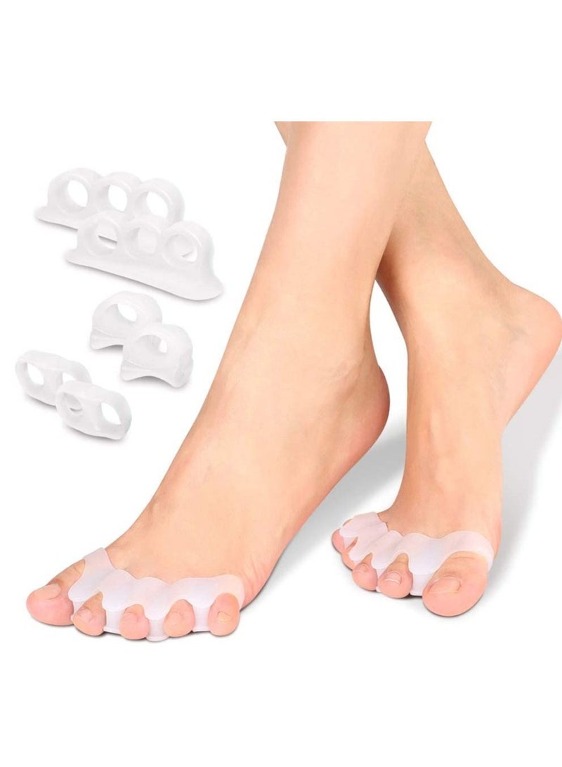 DubaiGallery Gel Toe Separators, Spreaders & Straighteners | Hammer Toe Separator to Relieve Foot Pain & Correct Toes | Used as Toe Spacers for Feet with Overlapping Toes | Bunion Corrector for Women & Men - Image 3
