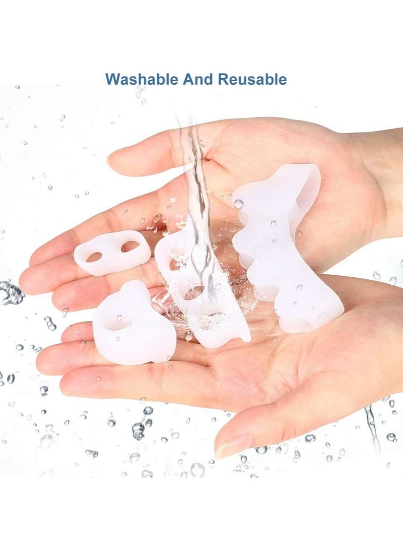 DubaiGallery Gel Toe Separators, Spreaders & Straighteners | Hammer Toe Separator to Relieve Foot Pain & Correct Toes | Used as Toe Spacers for Feet with Overlapping Toes | Bunion Corrector for Women & Men - Image 4