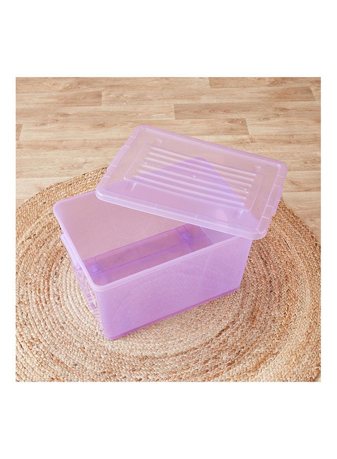 Home Box Rolling Storage Boxwith Wheels and Lid 55 Liter - Image 2