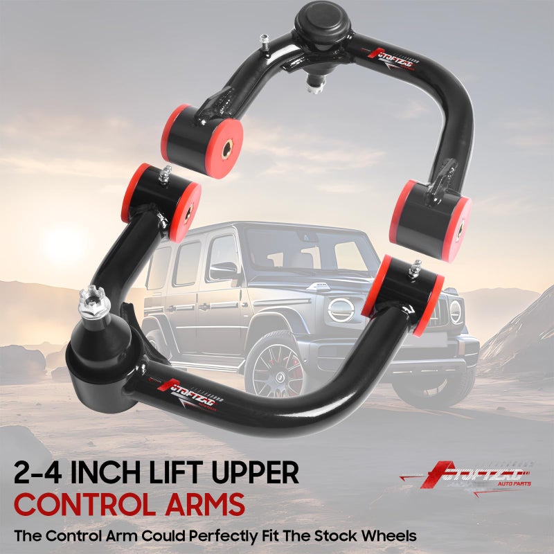 Autoptzxd 24 Lift Upper Control Arms for Toyota 4 RunnerFJ CruiserLand Cruiser Prado Suspension Front Control Arm for Lexus GX 20052024 LX 570 20072024 Adjustable Front Steel Tubular - Image 4