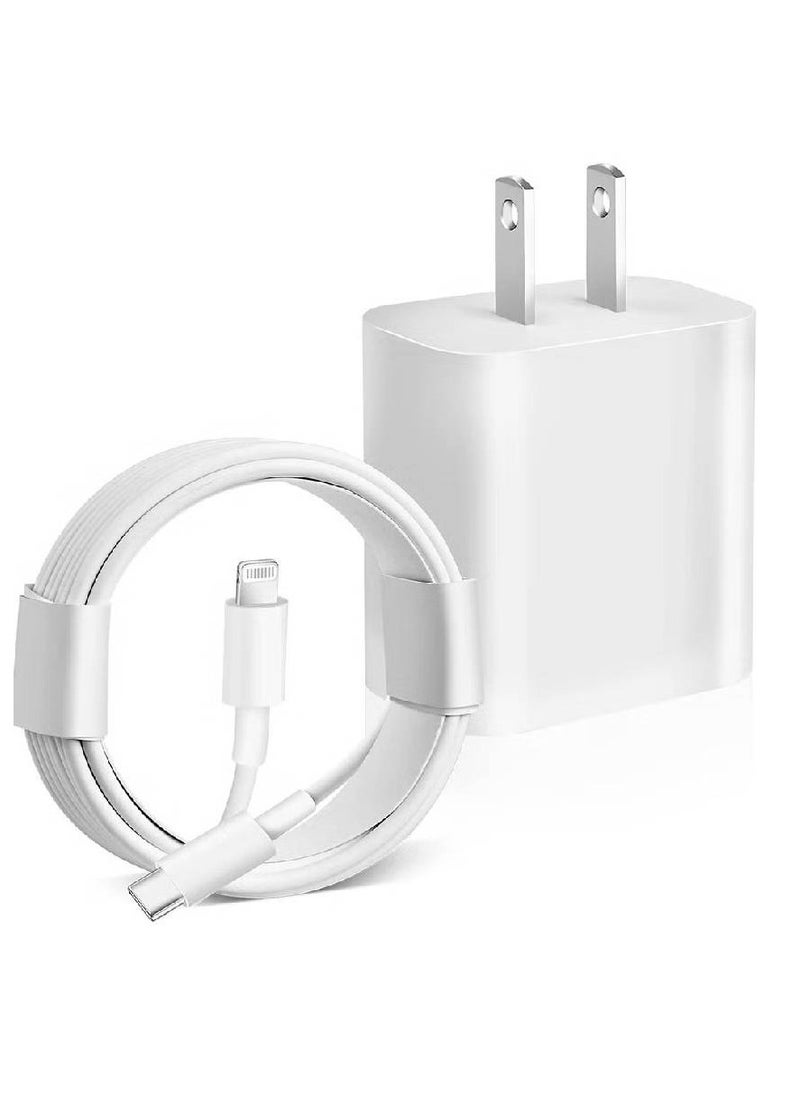 iPhone 13 Fast Charger【Apple MFi Certified】20W USB C Fast Charger Block PD Wall Plug Charger with 3FT Type C to Lightning Cable for iPhone 13/13 Pro/13 Pro Max/12/12 Pro/11/11 Pro/XS Max/XR/AirPods