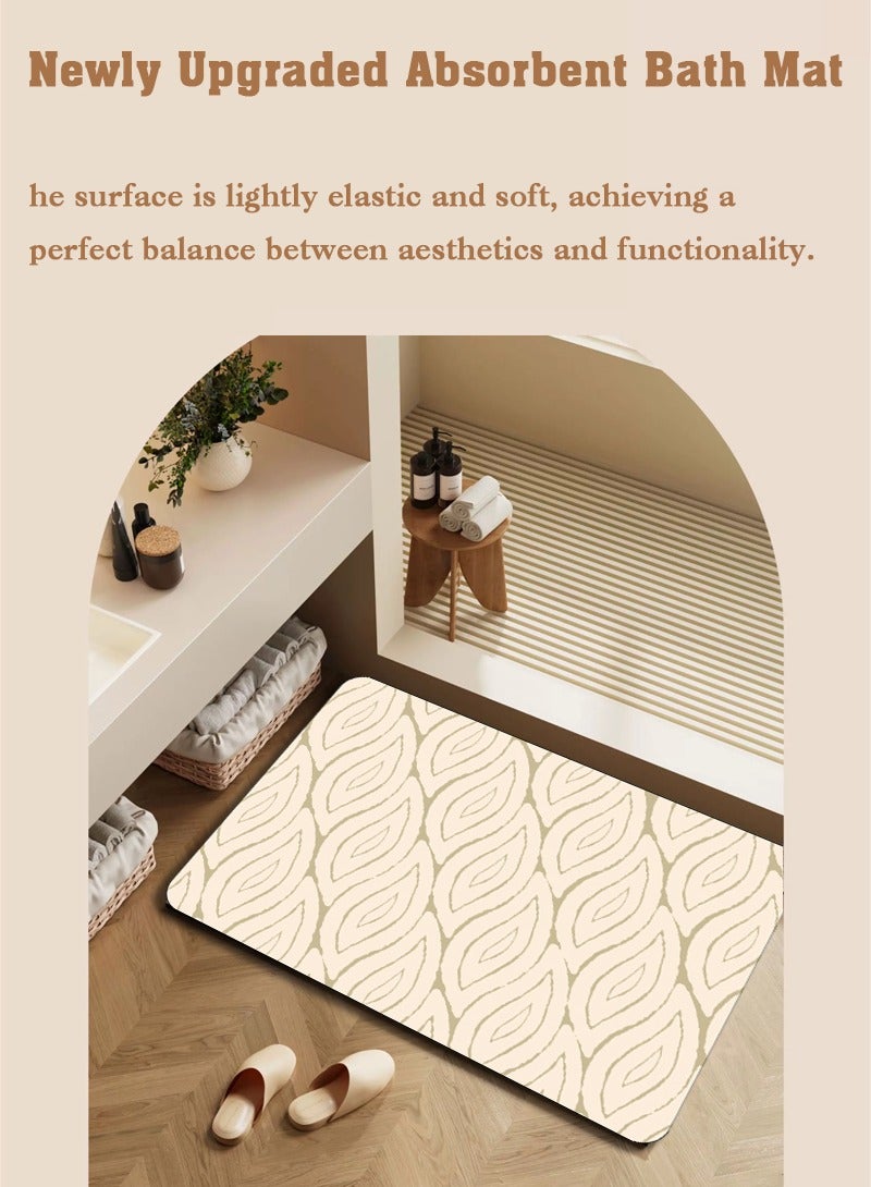 Diatom mud mat, bathroom mat, non-slip mat, absorbent, non-slip and quick-dry, easy to clean 60*40cm - Image 2