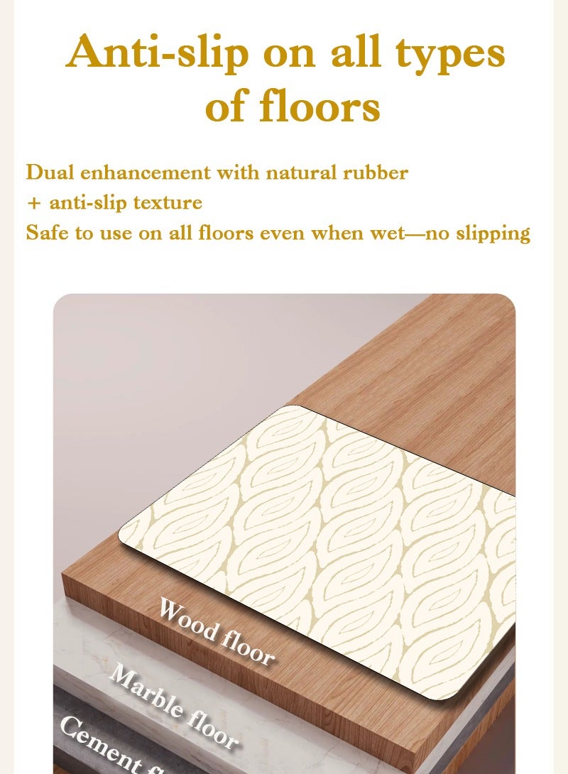 Diatom mud mat, bathroom mat, non-slip mat, absorbent, non-slip and quick-dry, easy to clean 60*40cm - Image 5