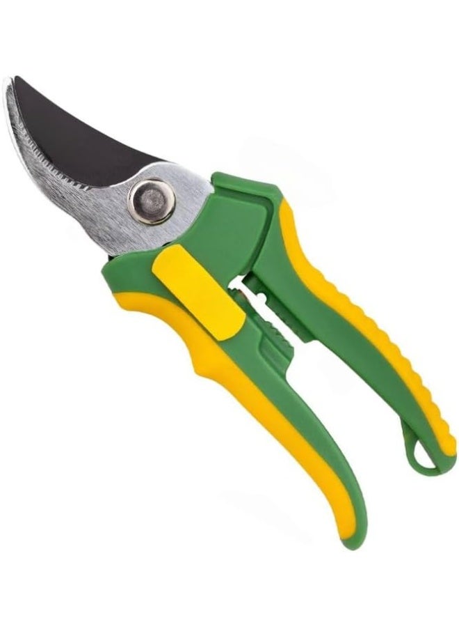 Poaker Pruning Shears Heavy Duty Garden Scissors With Soft Grip Handle Shock Absorber And Cushion Design For Effortless Cutting  - Image 2