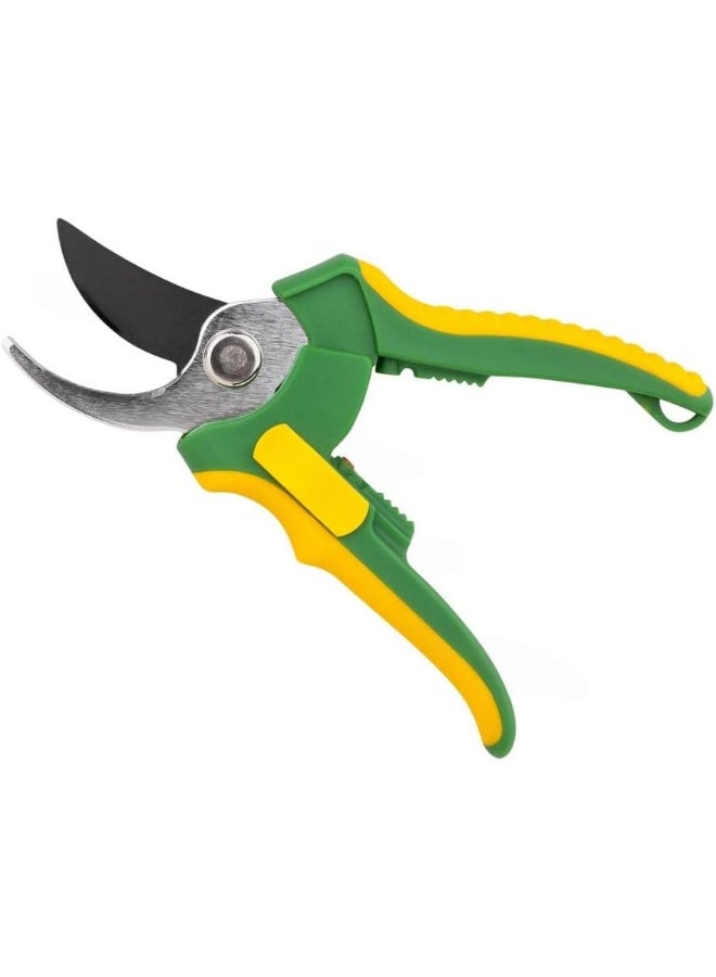 Poaker Pruning Shears Heavy Duty Garden Scissors With Soft Grip Handle Shock Absorber And Cushion Design For Effortless Cutting  - Image 1