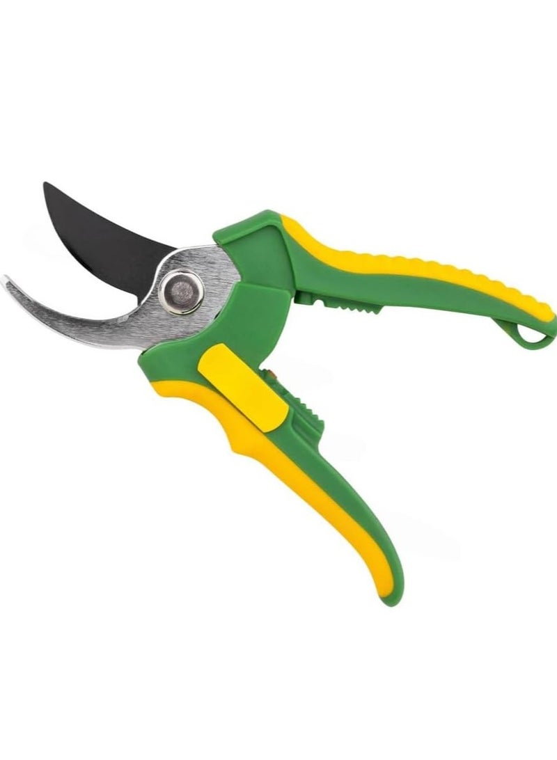 Poaker مقصات تقليم ثقيلة الوزن لحديقة مع مقبض مريح ونظام امتصاص الصدمات وتصميم وسادة لقص سهل - Image 1