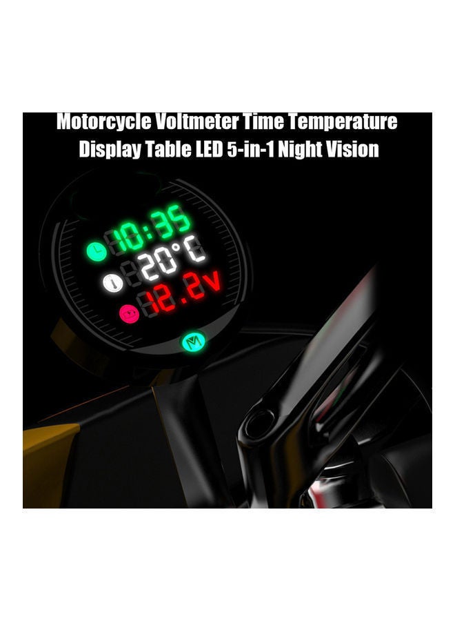 NIBEMINENT 5-In-1 Motorcycle Voltmeter With Accessories - Image 4