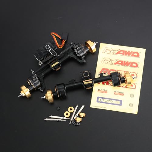 RCAWD 12mm Widen 30 Upgrades 12T Gear SCX24 Portal Axle Set 160g Brass Weights Hex Shell 8g RC Servo Servo Mount for Bronco C10 Deadbolt Wrangler JLU CRC JT Gladiator Dodge Power Wagon - Image 5