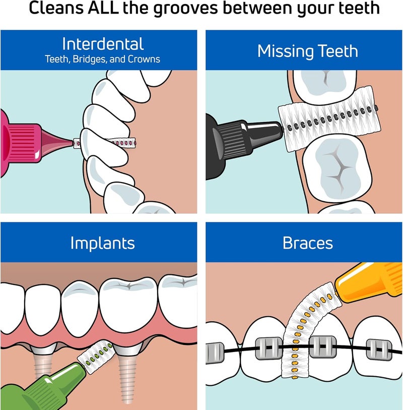 Tepe فرشاة الأسنان بين الأسنان الأصلية من تيبي 04 مم وردي عبوة من 25 - Image 2