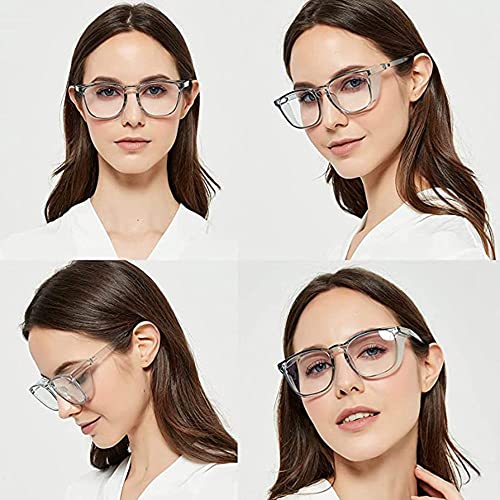 Alsenor Safety Glasses Anti Fog Goggles Protective Eyewear Blue Light Blocking Anti Dust UV Protection Glasses For Men Women (2 Pack(new-leopard+grey)) - Image 5