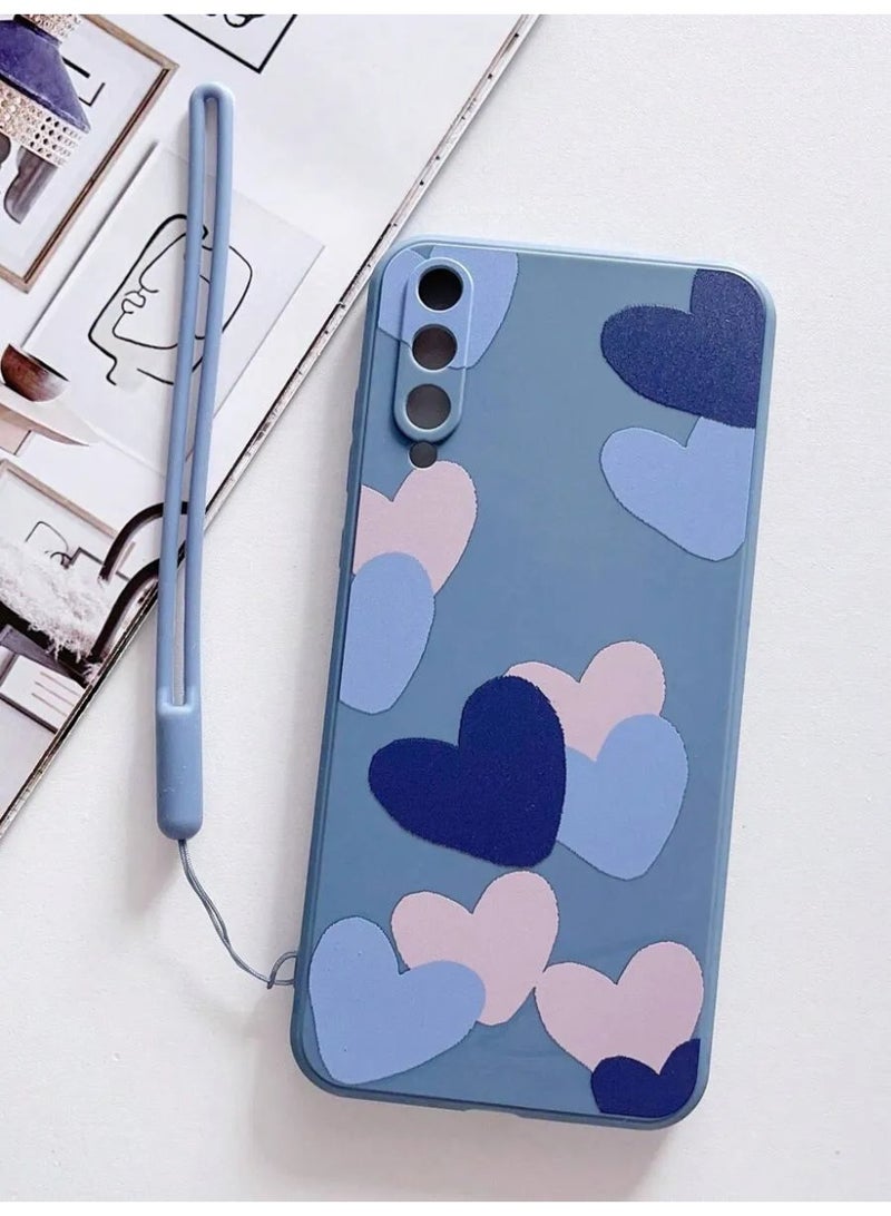 Shein Heart Pattern Phone Case with Chain Compatible with Samsung A50 - Image 2