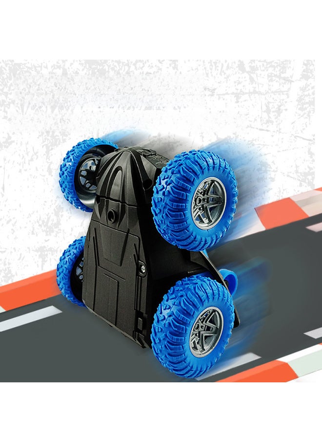 Children's Four-way Remote Control Dump Truck Rotating Light Electric Tumbling Stunt Car Remote Control Toy Car-Color:[EXPRESS Box] Remote Control Stunt Car-blue 244g  - Image 4