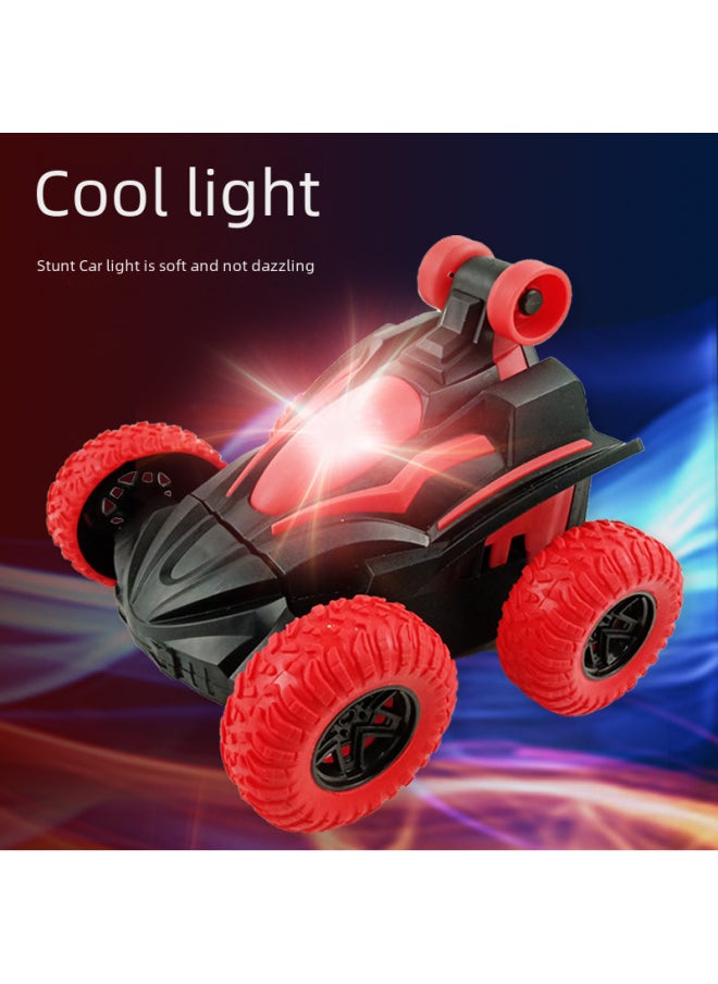 Children's Four-way Remote Control Dump Truck Rotating Light Electric Tumbling Stunt Car Remote Control Toy Car-Color:[EXPRESS Box] Remote Control Stunt Car-blue 244g  - Image 5