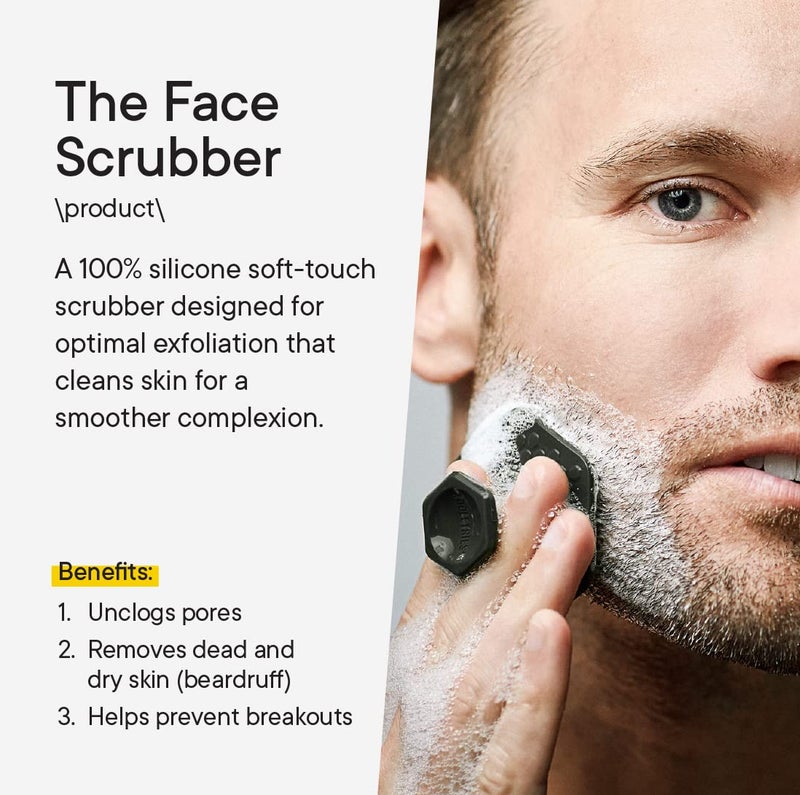 TOOLETRIES The Ultimate Scrubber Set - with 2X Scrubbers & Holders - Silicone Toiletry Organizer, Shower & Bathroom Accessory - Features Silicone-Grip Technology, Removable & Reusable - Charcoal - Image 5