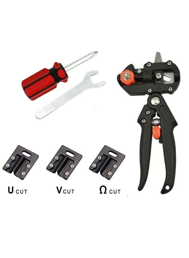 XiuWoo Gardening Equipments,Gardening Care Accessories,Garden Tool Accessories,Garden Grafting Tool Set, Pruning Shears Set, Two-In-One Garden Pruning Tools, Pruning Shears, Fruit Tree Pruning Shears Set, Including Grafting Knife, Replacement Blades, For Pruning Plant Branches And Fruit Trees - Image 2