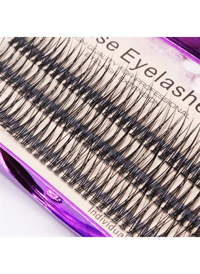 Bodermincer 120pcs 0.10mm Thickness Handmade Fish Tail False Lahses Thick Natural Long Black Individual False Eyelashes Fake Eye Lashes Extensions Makeup Tool (12mm)  - Image 3