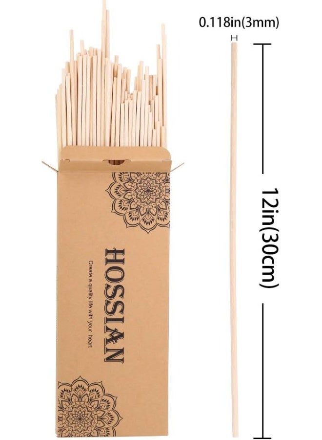 HOSSIAN 12 Inch Reed Diffuser Sticks, Aroma Diffuser Sticks For Aroma Fragrance (60 Pieces)  - Image 2