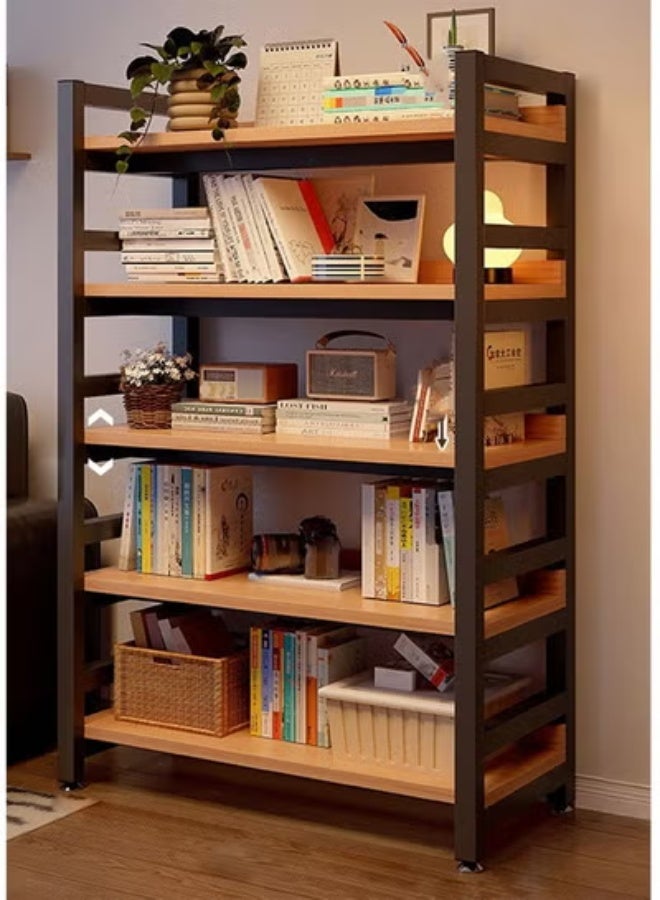 زي سي إم - هابي رف كتب عصري متعدد الوظائف مكون من 5 طبقات بتصميم مثبت على الحائط وواقف على الأرض 80 سم - Image 1