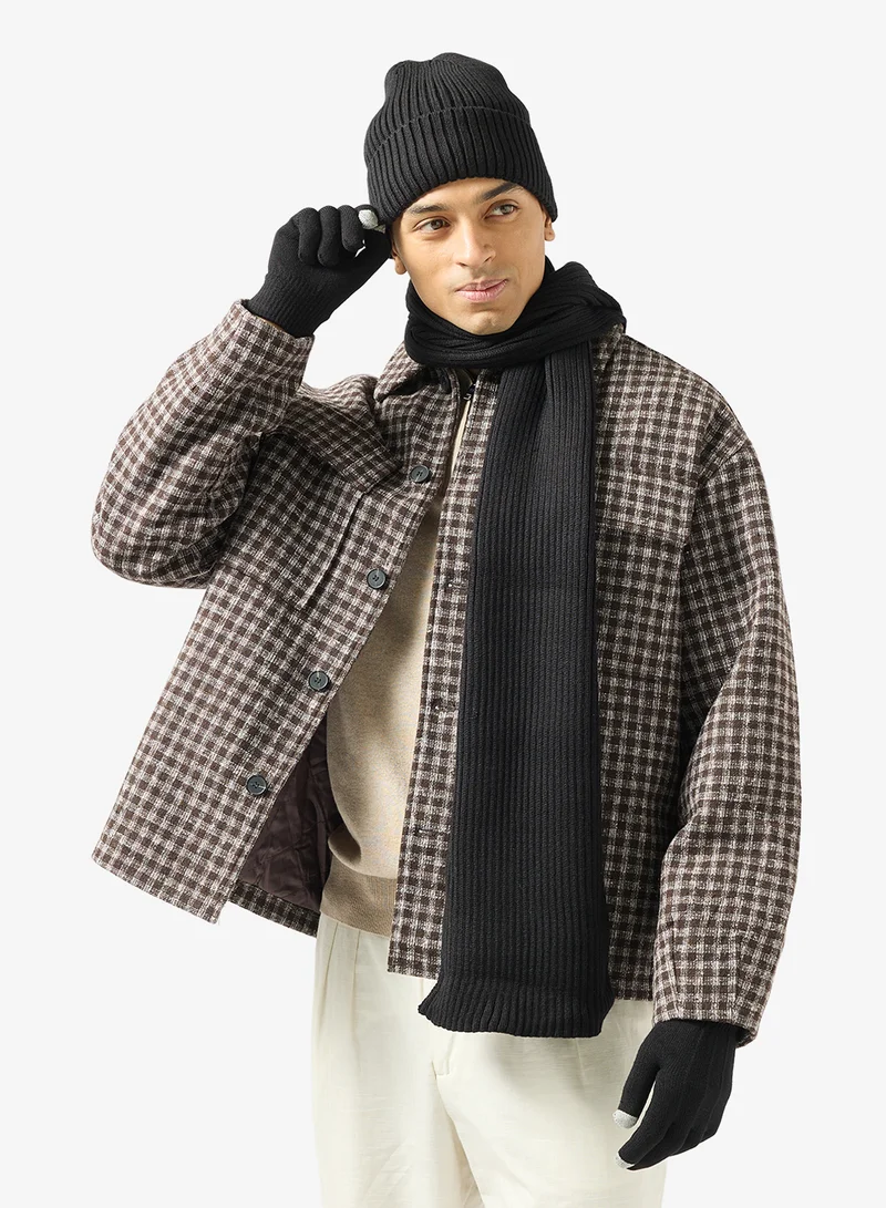 Robert Wood Beanie, Gloves and Scarf Set
