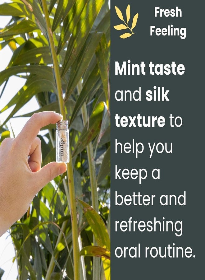 Nudge Clean Sustainable Silk Dental Floss Refill Set, Reusable Glass Dispenser with 4 x 30m All Natural Silk Floss Spools, Plant Based Wax Coated, PFAS Free Oral Care - Image 4