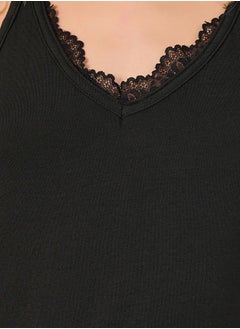 Styli Lace Trim Racerback Slip Dress  - Image 3