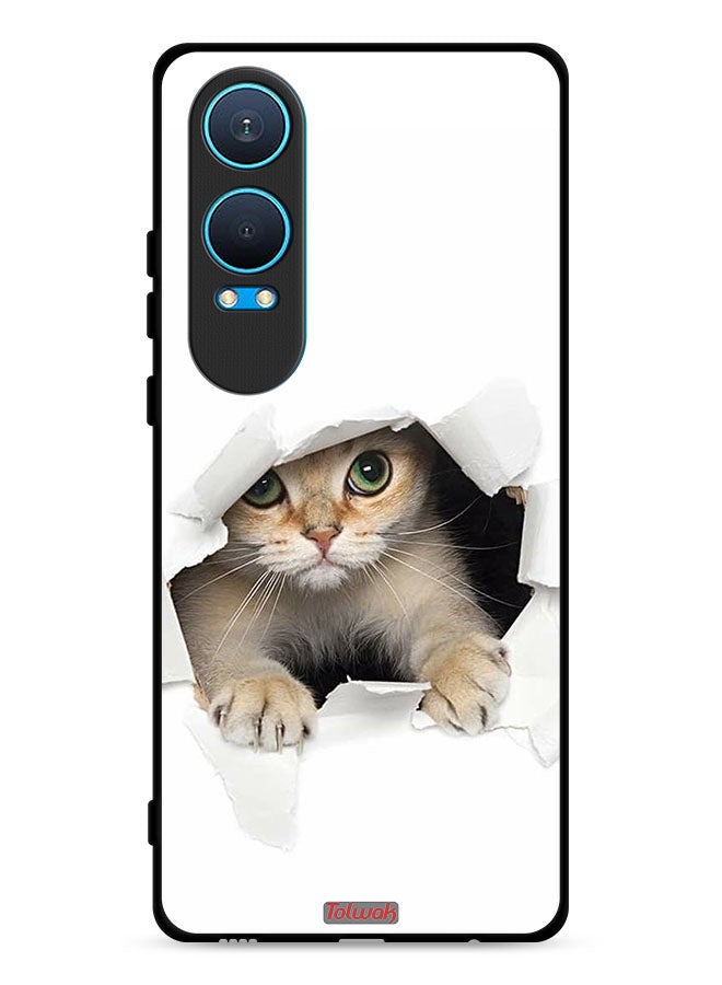 Tolwak OnePlus Nord CE4 Lite 5G Protective Case Cover Cat Appearing - Image 1