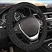 CTVSLFU Steering Wheel Cover Universal Fit Car Interior Accessories for Women Men 15 Inch Breathable Anti Slip Odorless Neoprene Steering Wheel Cover for Car Decor Protector Black Leopard Print 001 - Image 2