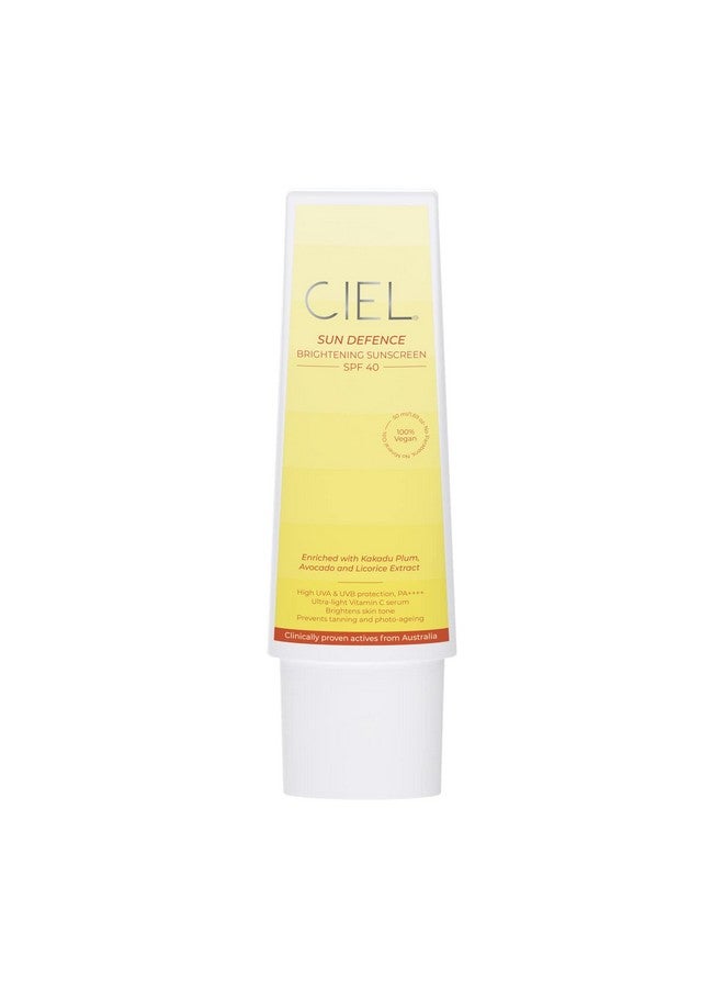CIEL Spf 40 Daily Glow Sunscreen For Dry, Oily & Acne Prone Skin With Vitamin C | Anti Tan Sun Screen With Pa+++ | Ultra Light, Sulphate Free Uv Protector - 50Ml - Image 1