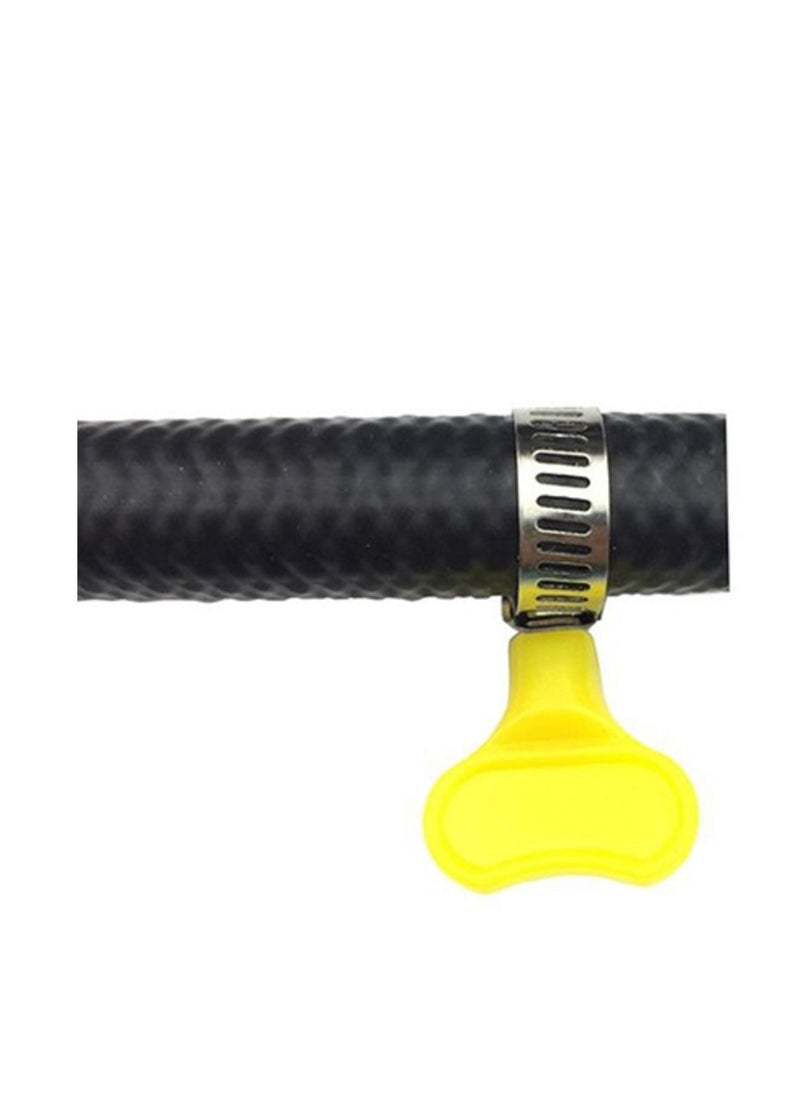 Generic Aviz Avi multifunctional two-piece 3/4 inch yellow metal hose clip-from Rana store  - Image 2