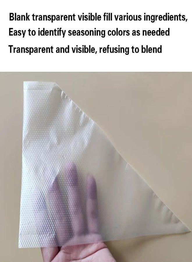 HYCSC Piping Bags - 12 Inch Disposable Icing Bags, 200 PCS Disposable Decorating Bags for Frosting, Pastry Bags Disposable, Great for Cakes and Cookies Decoration, S/M/L, clear - Image 3