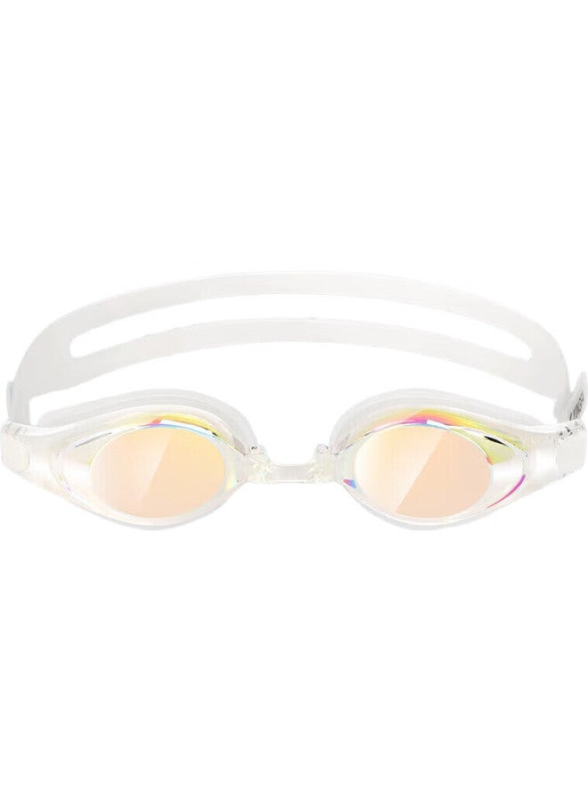 YINGFA Coated Swimming Goggles, Professional Wide-View, Uv Protection, Waterproof, Anti-Fog, High-Definition, For Men And Women, White - Image 1