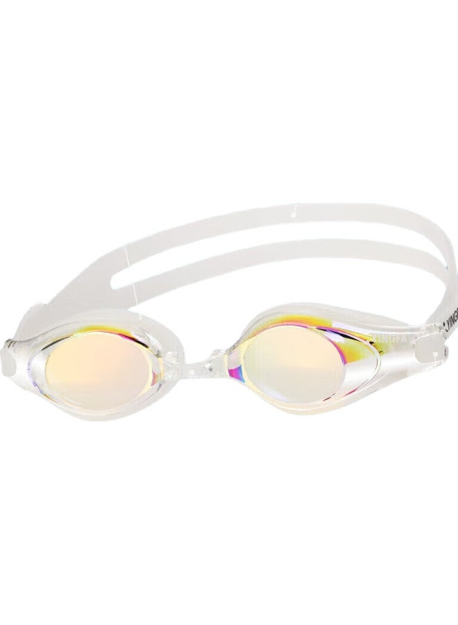 YINGFA Coated Swimming Goggles, Professional Wide-View, Uv Protection, Waterproof, Anti-Fog, High-Definition, For Men And Women, White - Image 2