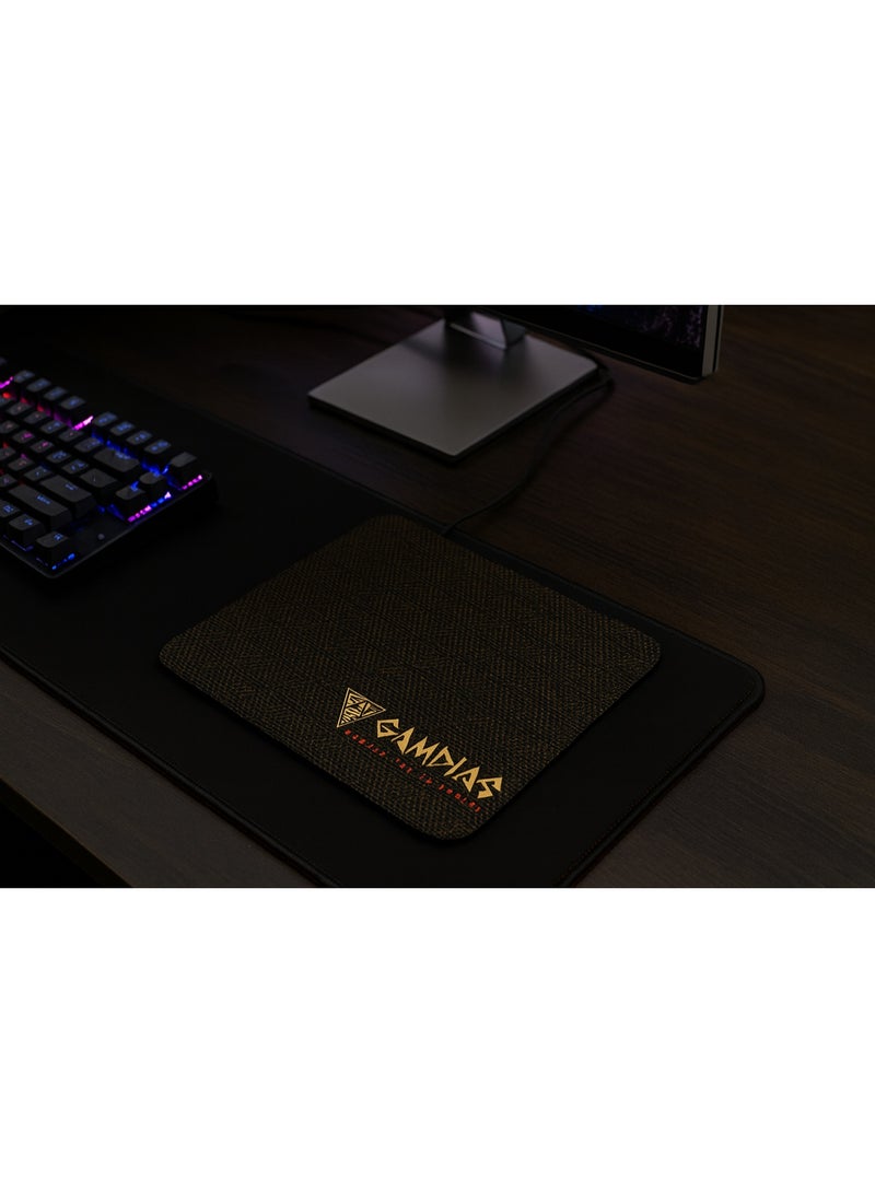 GAMDIAS ZEUS E2 Multi-Color Lighting Gaming Mouse 3200 DPI 6 Buttons + NYX E1 Gaming Pad - Image 2