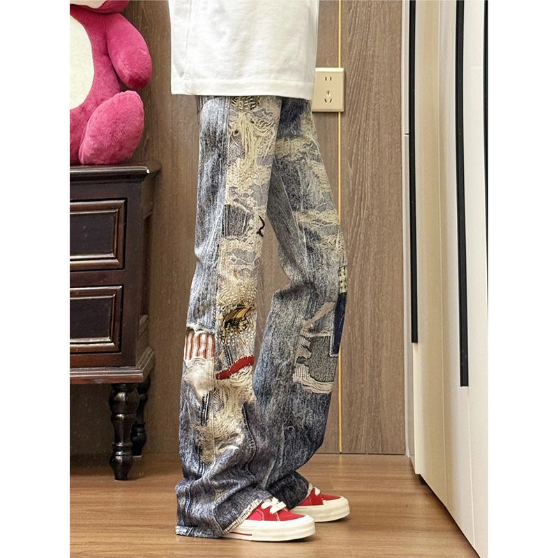 Unisex Casual Daily Denim Jeans - Image 1