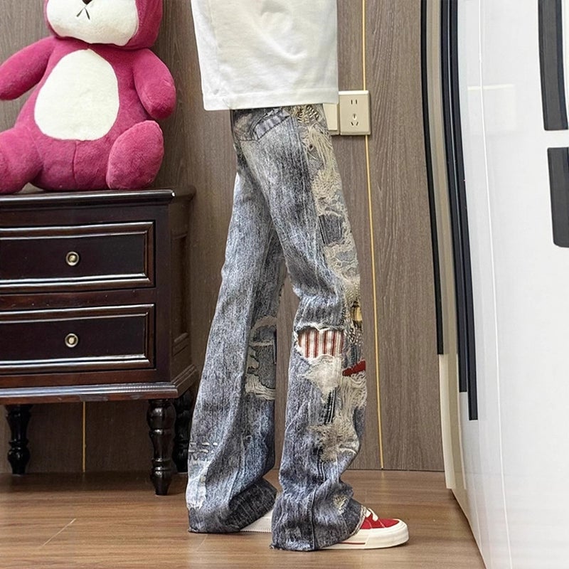 Unisex Casual Daily Denim Jeans - Image 4