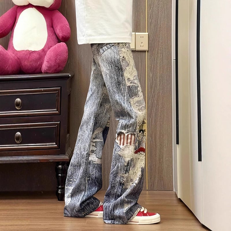 Unisex Casual Daily Denim Jeans - Image 5