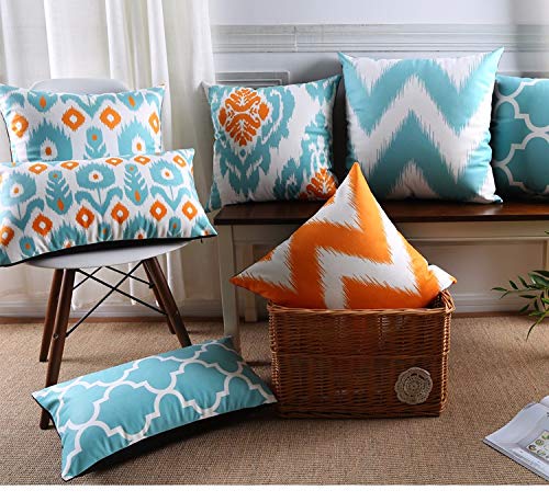 AEROHAVEN Set of 5 Designer Decorative Throw Pillow/Cushion Covers - CC144 - (18 inch x 18 inch, Multicolour) - Image 1