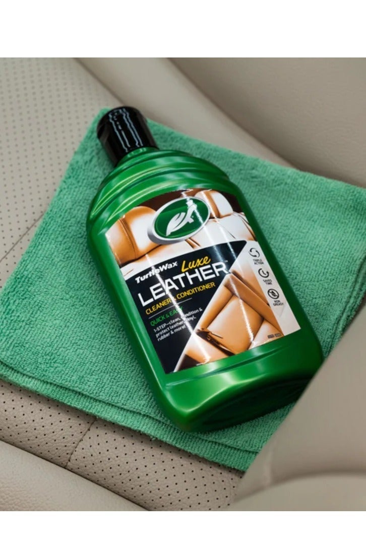 TurtleWax Luxe Leather Cleaner & Conditioner QUICH & EASY 500ML - Image 3