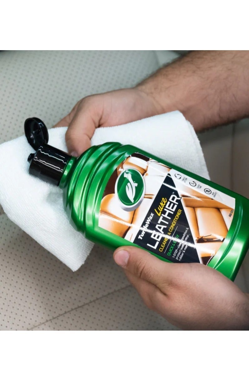 TurtleWax Luxe Leather Cleaner & Conditioner QUICH & EASY 500ML - Image 4