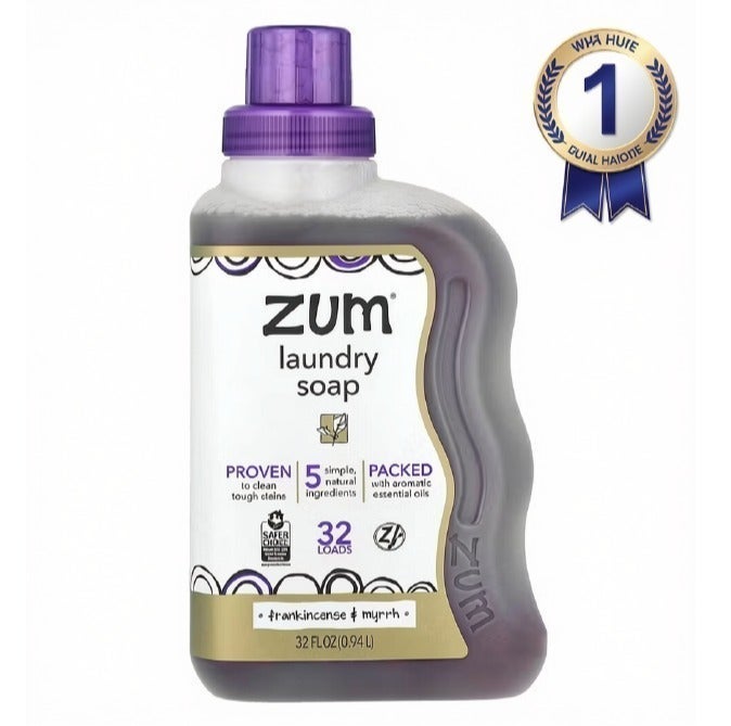 ZUM, Laundry Soap, Frankincense & Myrrh, 32 fl oz (0.94 l) - Image 1