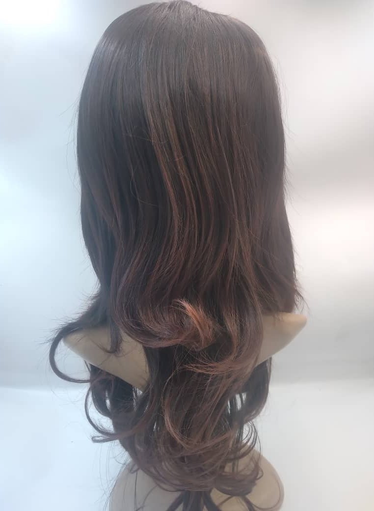 إستيل شعر مستعار مموج للنساء 26 بوصة الجزء الأوسط شعر مستعار مموج مجعد ذو مظهر طبيعي شعر مستعار من الألياف الاصطناعية المقاومة للحرارة للاستخدام اليومي للحفلات - Image 2