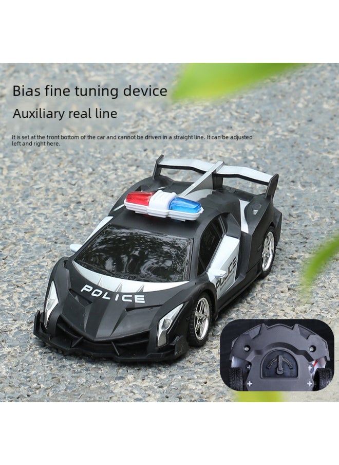 Generic Four-way Remote Control Police Car Cool Wireless Electric Car Remote Control Racing Model Children's Toys Wholesale-Color:Blue Graffiti F1 Formula Racing English Color Box (Body Package Included)----350g 8955-67  - Image 3