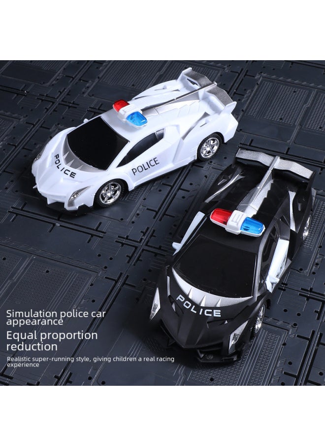 Generic Four-way Remote Control Police Car Cool Wireless Electric Car Remote Control Racing Model Children's Toys Wholesale-Color:Blue Graffiti F1 Formula Racing English Color Box (Body Package Included)----350g 8955-67  - Image 2