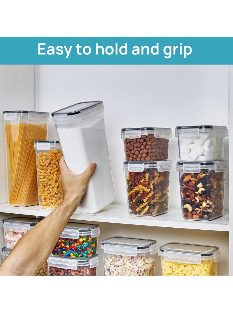 Vtopmart Vtopmart Airtight Food Storage Containers Set, Vtopmart 38pcs Plastic Kitchen and Pantry Organization Canisters, Black - Image 2